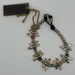 UNO de 50 Silver and Multicolor Charm Bracelet